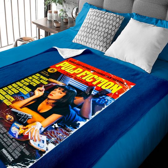 Discover Pulp Fiction Baby Blankets Movie Poster Tarantino 90s Cult Film Cool Gift Baby Blanket