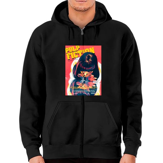 Discover Pulp Fiction Graphic Zip Hoodies