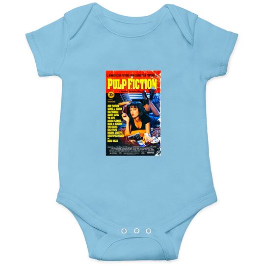Discover Pulp Fiction Onesies Movie Poster Tarantino 90s Cult Film Cool Gift Onesies