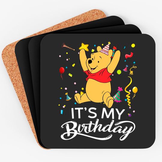 Discover Pooh Winnie the Pooh It's My Birthday Coasters
