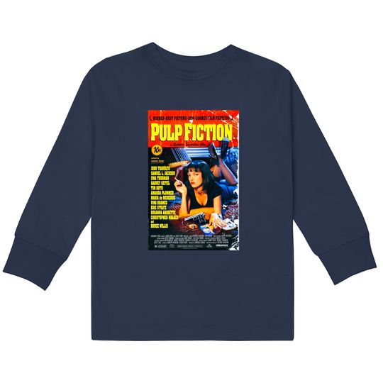 Discover Pulp Fiction  Kids Long Sleeve T-Shirts Movie Poster Tarantino 90s Cult Film Cool Gift Tee