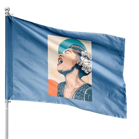 Discover Billie Holiday House Flags