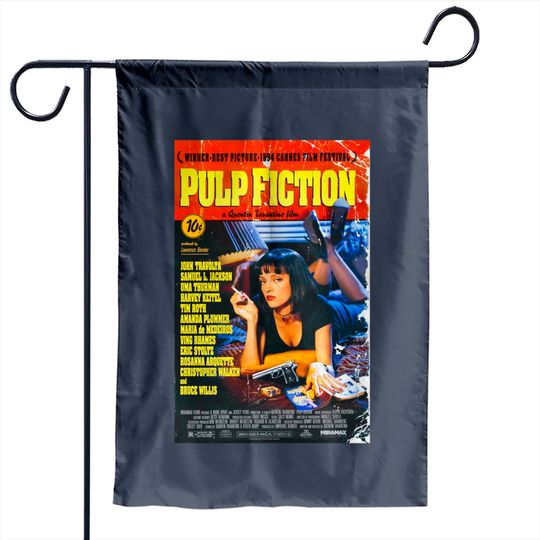 Discover Pulp Fiction Garden Flags Movie Poster Tarantino 90s Cult Film Cool Gift Garden Flag