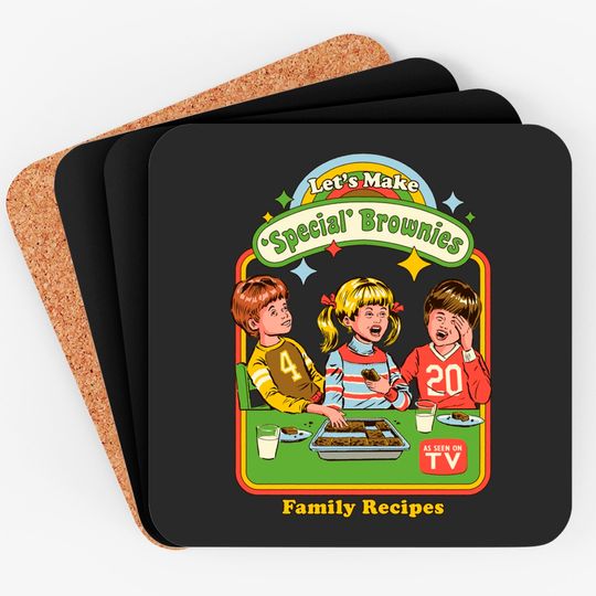 Discover Let's Make Brownies Soon Coasters