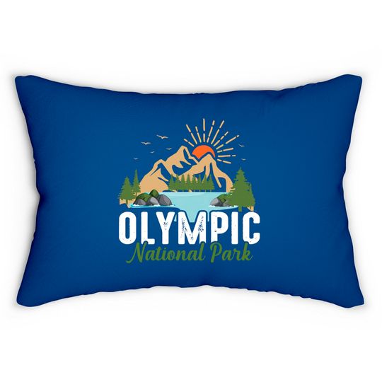 Discover National Park Lumbar Pillows, Olympic Park Clothing, Olympic Park Lumbar Pillows