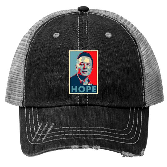 Discover Elon Musk Hope Classic Trucker Hats