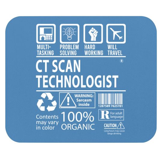 Discover Ct Scan Technologist Mouse Pads - Multitasking Job Gi