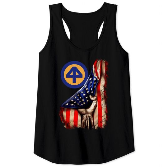 Discover 44th Infantry Division American Flag Tank Tops