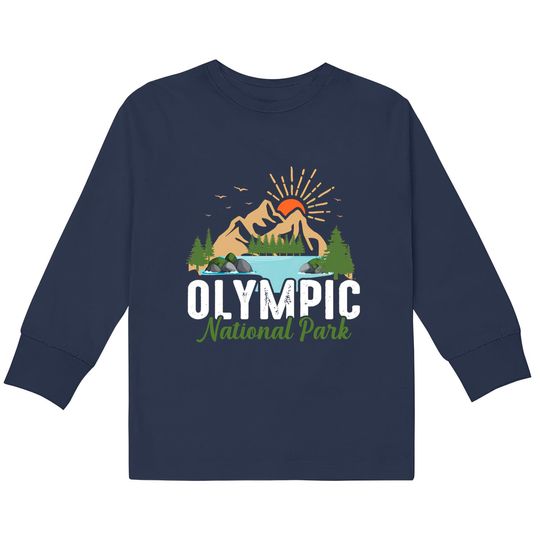 Discover National Park  Kids Long Sleeve T-Shirts, Olympic Park Clothing, Olympic Park  Kids Long Sleeve T-Shirts