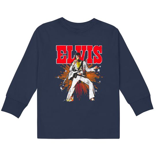 Discover Elvis Presley  Retro Rock Music Unisex Gift  Kids Long Sleeve T-Shirts