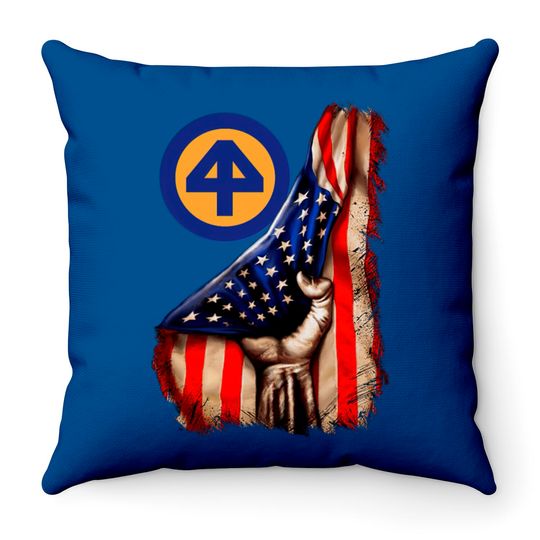 Discover 44th Infantry Division American Flag Throw Pillows