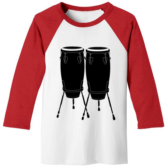 Discover Congas Instrument Baseball Tees