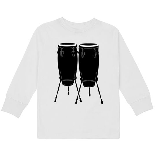 Discover Congas Instrument  Kids Long Sleeve T-Shirts