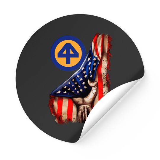 Discover 44th Infantry Division American Flag Stickers