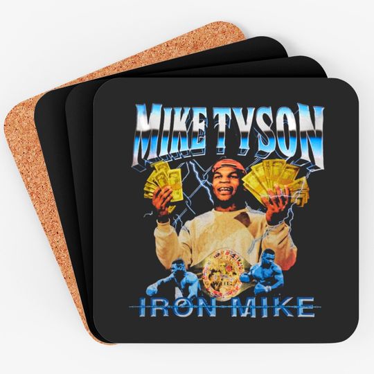 Discover Iron Mike Tyson Coasters, Tyson Vintage Coaster, Mike Tyson Retro Inspired Coaster