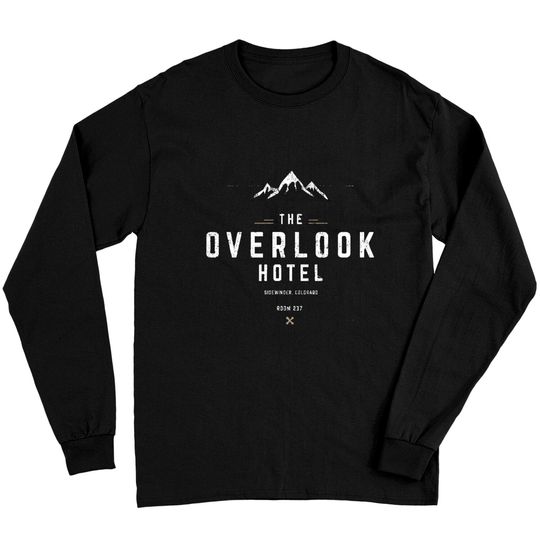 Discover Overlook Hotel modern logo - Overlook Hotel - Long Sleeves
