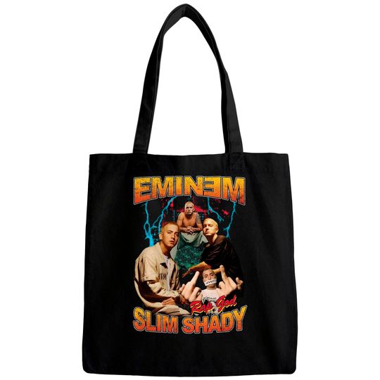 Discover Eminem Retro Vintage Black Bags