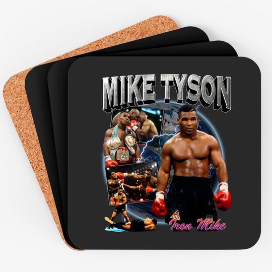 Discover Mike Tyson Retro Inspired Coasters Bumbu01