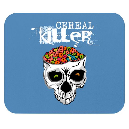 Discover Thread Science Cereal Killer Skull Mouse Pads design