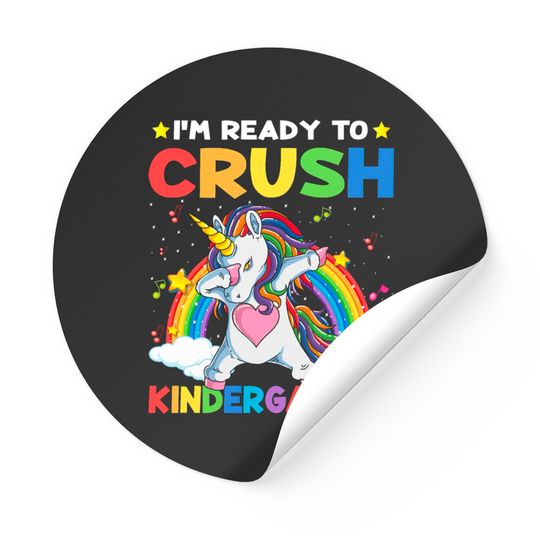 Discover I'm Ready To Crush Kindergarten Stickers
