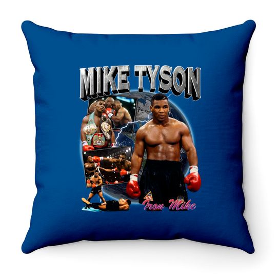 Discover Mike Tyson Retro Inspired Throw Pillows Bumbu01