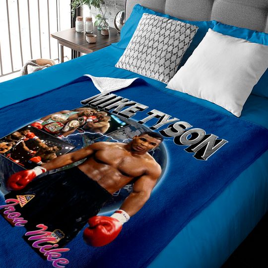 Discover Mike Tyson Retro Inspired Baby Blankets Bumbu01