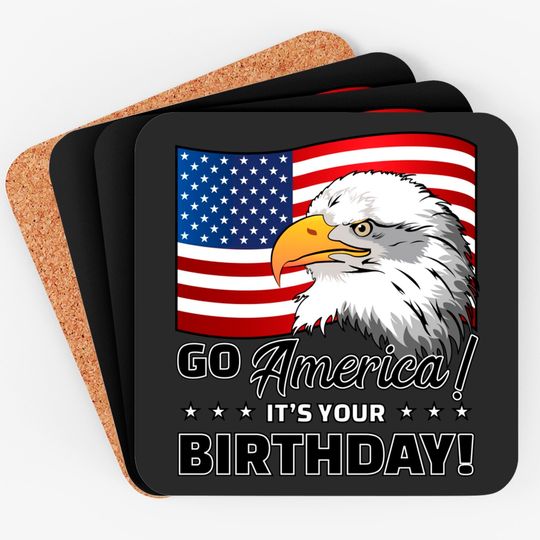 Discover 4th of July American Flag Eagle - 4th Of July - Coasters