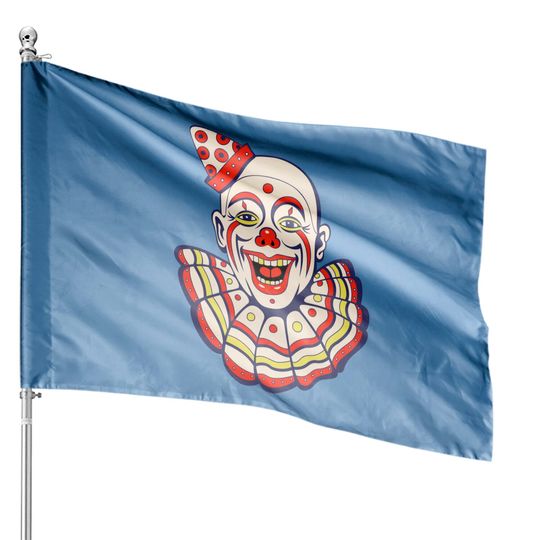 Discover Vintage Circus Clown - Clowns - House Flags