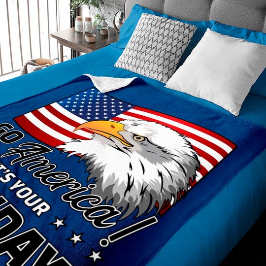Discover 4th of July American Flag Eagle - 4th Of July - Baby Blankets
