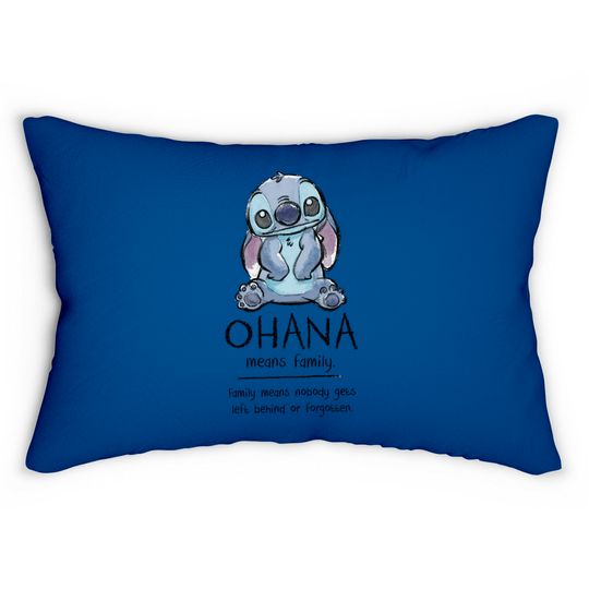Discover Ohana Means Family - Ohana Stich Stich Lilo Stitch Liloa - Lumbar Pillows