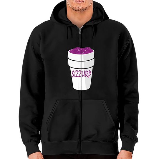 Discover Sizzurp Codein Lean Dirty Cough Syrup Purple Drank Zip Hoodies