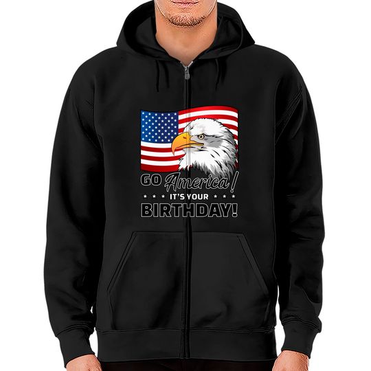 Discover 4th of July American Flag Eagle - 4th Of July - Zip Hoodies