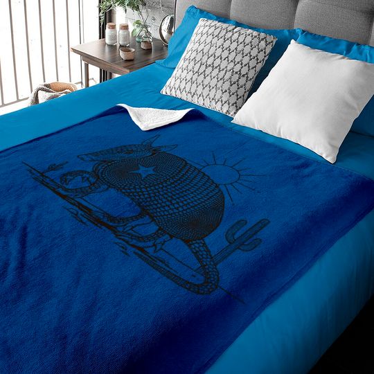 Discover Texas Landscape With Armadillo - Armadillo - Baby Blankets