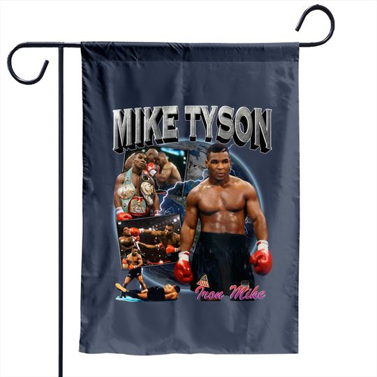 Discover Mike Tyson Retro Inspired Garden Flags Bumbu01