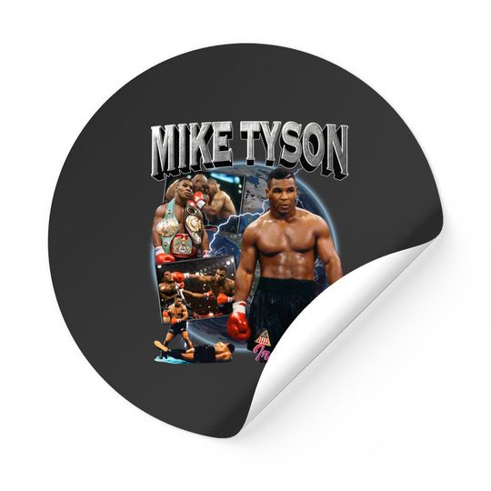 Discover Mike Tyson Retro Inspired Stickers Bumbu01