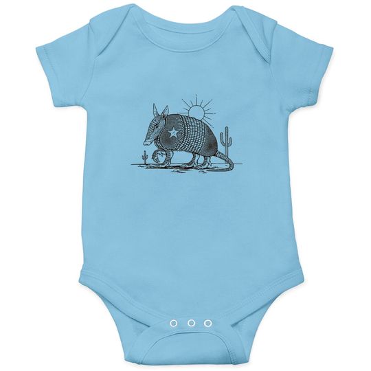 Discover Texas Landscape With Armadillo - Armadillo - Onesies
