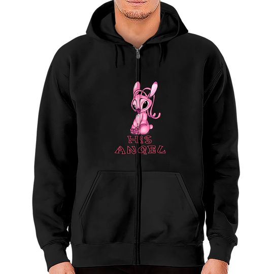Discover His Angel - Lilo And Stitch - Zip Hoodies