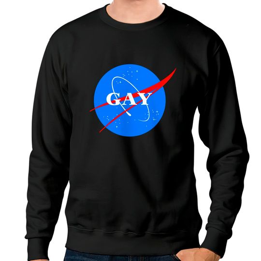Discover Gay NASA Logo Space Gay Geek Pride - Gay - Sweatshirts