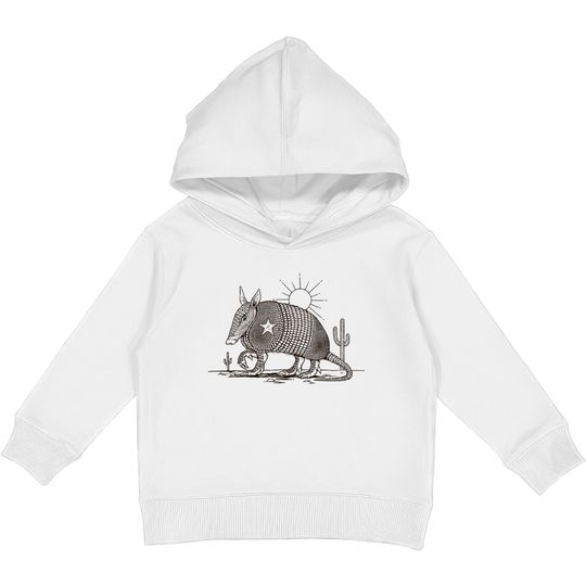 Discover Texas Landscape With Armadillo - Armadillo - Kids Pullover Hoodies