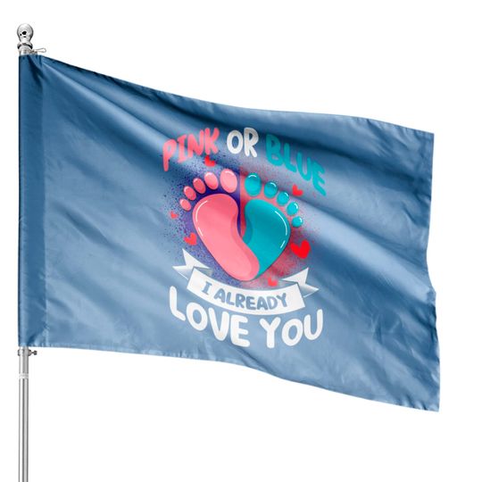 Discover Team Boy Parents Gender Reveal - House Flags
