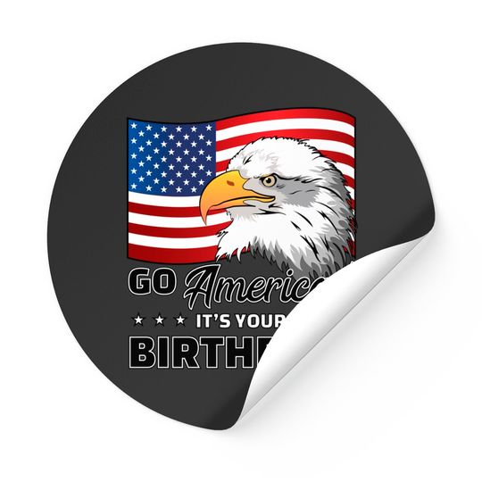 Discover 4th of July American Flag Eagle - 4th Of July - Stickers