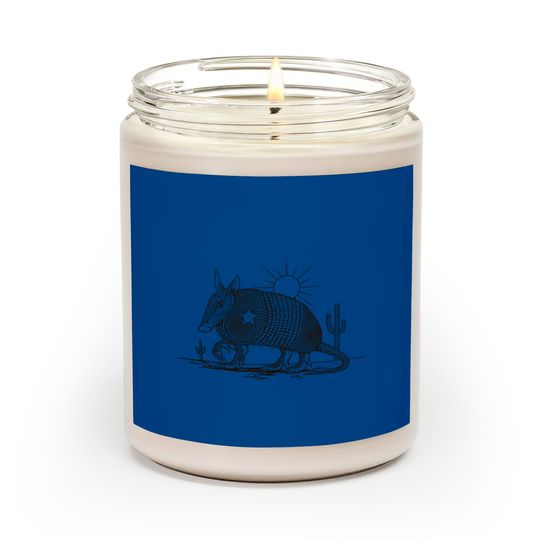 Discover Texas Landscape With Armadillo - Armadillo - Scented Candles