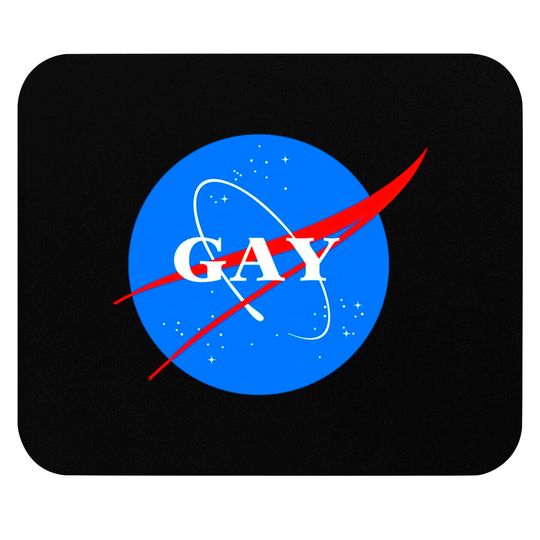 Discover Gay NASA Logo Space Gay Geek Pride - Gay - Mouse Pads