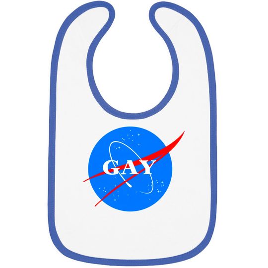 Discover Gay NASA Logo Space Gay Geek Pride - Gay - Bibs
