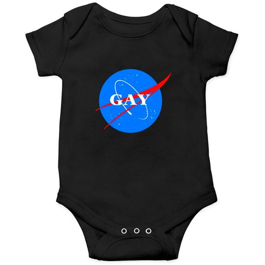 Discover Gay NASA Logo Space Gay Geek Pride - Gay - Onesies