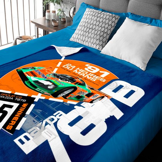 Discover Retro Le Mans 24 Hours Baby Blankets - Mazda 787B Group C2 Design - Mazda 787b Group C2 - Baby Blankets