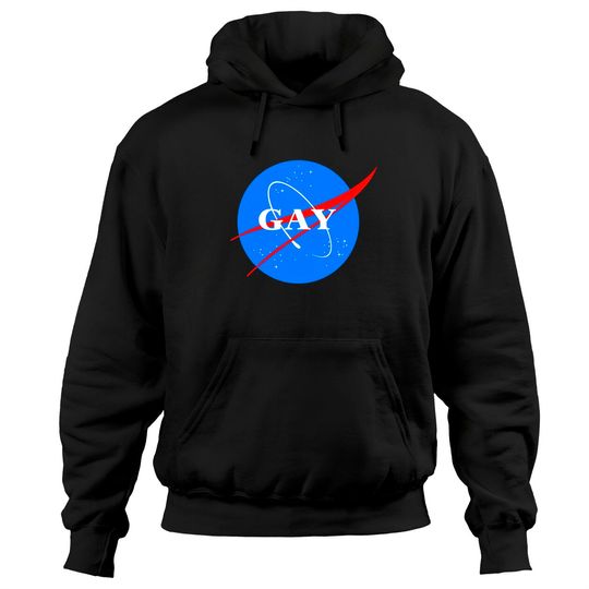 Discover Gay NASA Logo Space Gay Geek Pride - Gay - Hoodies