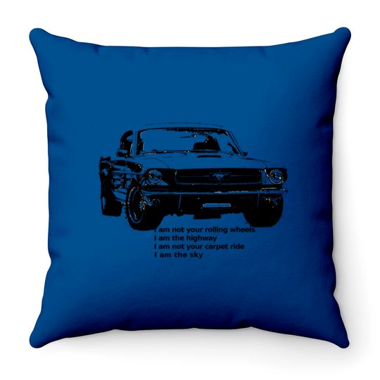 Discover i am the highway - Mustang - Throw Pillows