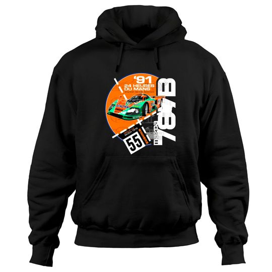 Discover Retro Le Mans 24 Hours Hoodies - Mazda 787B Group C2 Design - Mazda 787b Group C2 - Hoodies
