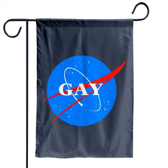 Discover Gay NASA Logo Space Gay Geek Pride - Gay - Garden Flags